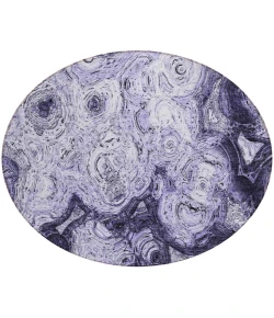 Addison Chantille ACN579 Purple 8 ft. x 8 ft. Round Rug