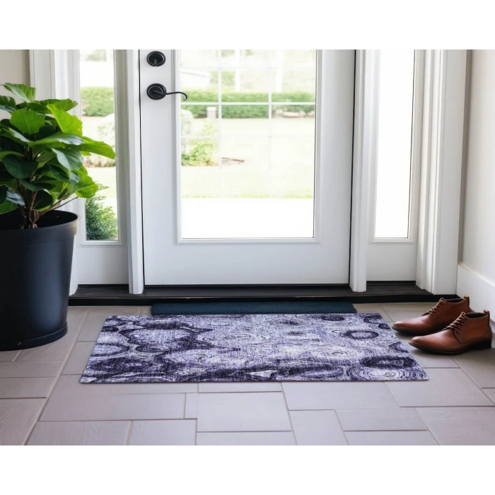 Chantille ACN579 Purple 1'8" x 2'6" Rug