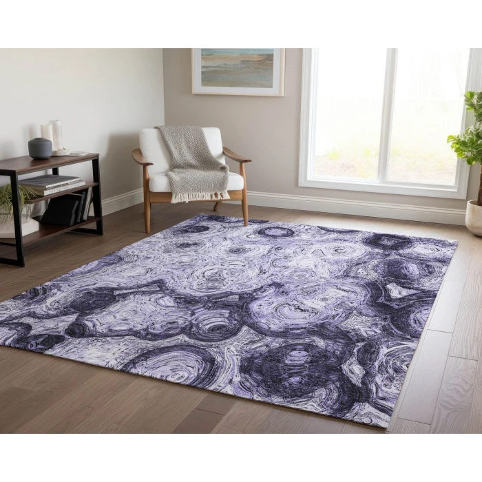 Chantille ACN579 Purple 8' x 10' Rug
