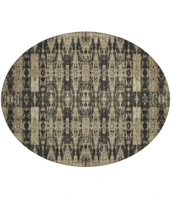 Addison Chantille ACN580 Black 8 ft. x 8 ft. Round Rug