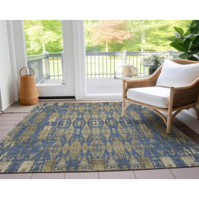 Chantille ACN580 Blue 2'6" x 3'10" Rug