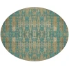 Addison Chantille ACN580 Teal 8 ft. x 8 ft. Round Rug