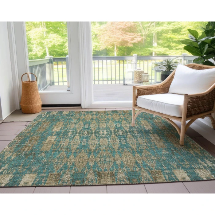 Chantille ACN580 Teal 5' x 7'6" Rug