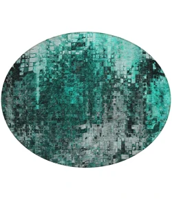 Addison Chantille ACN581 Teal 8 ft. x 8 ft. Round Rug