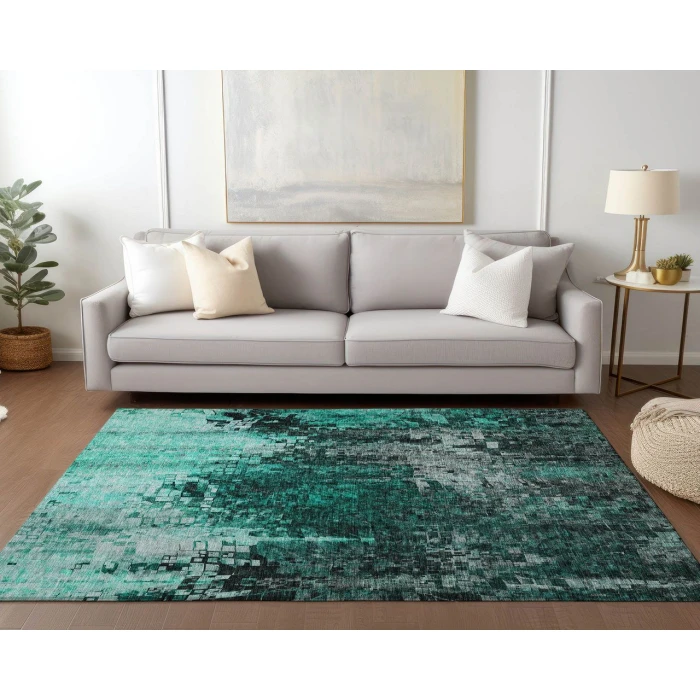 Chantille ACN581 Teal 3' x 5' Rug