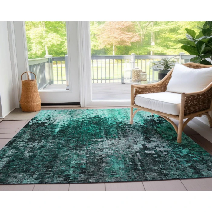 Chantille ACN581 Teal 3' x 5' Rug