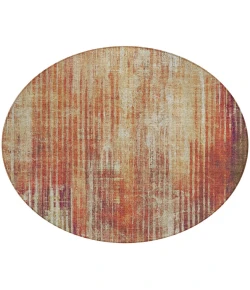 Addison Chantille ACN582 Paprika 8 ft. x 8 ft. Round Rug