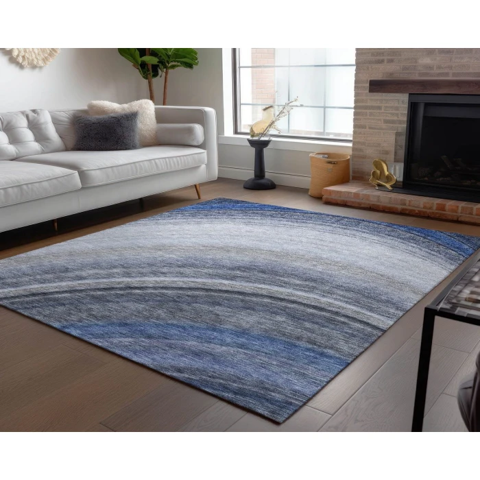 Chantille ACN584 Blue 3' x 5' Rug