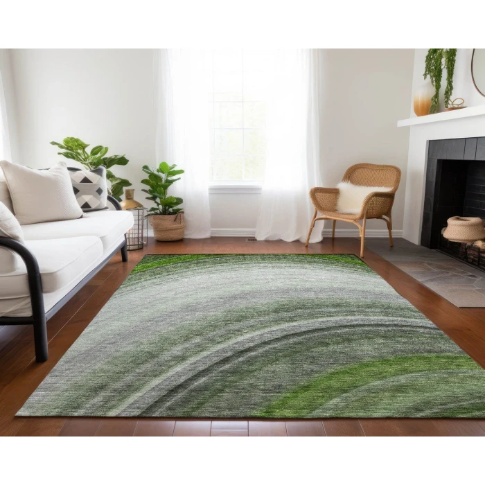 Chantille ACN584 Green 3' x 5' Rug