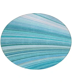 Addison Chantille ACN585 Teal 8 ft. x 8 ft. Round Rug