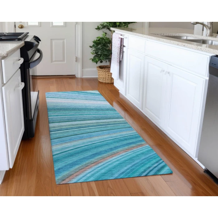 Chantille ACN585 Teal 2'3" x 7'6" Rug