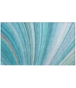 Addison Chantille ACN585 Teal 1 ft. 8 in. x 2 ft. 6 in. Rectangle Rug