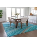 Chantille ACN585 Teal 9' x 12' Rug