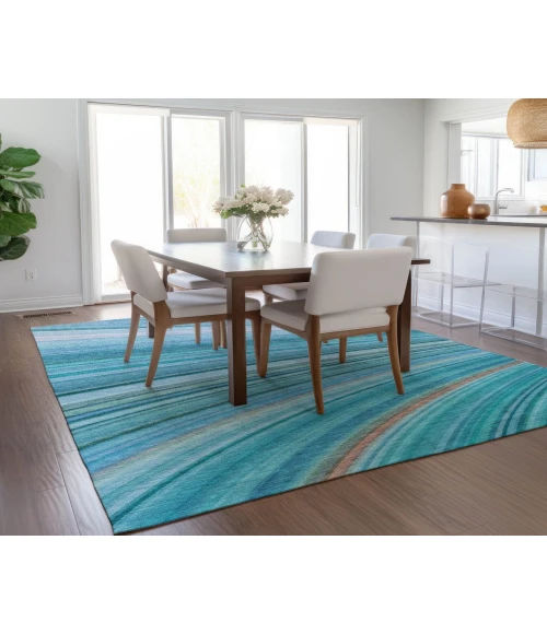 Chantille ACN585 Teal 9' x 12' Rug