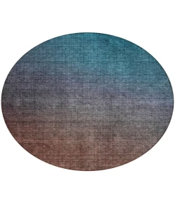Addison Chantille ACN587 Teal 8 ft. x 8 ft. Round Rug