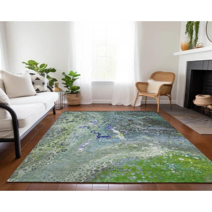 Chantille ACN588 Green 2'6" x 3'10" Rug