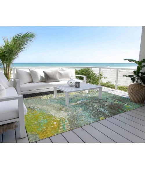 Chantille ACN588 Teal 3' x 5' Rug