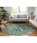 Chantille ACN588 Teal 8' x 8' Rug