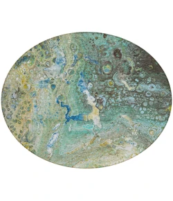 Addison Chantille ACN588 Teal 8 ft. x 8 ft. Round Rug