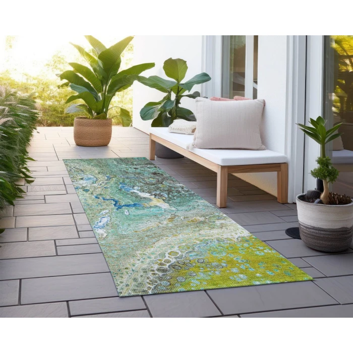 Chantille ACN588 Teal 2'3" x 7'6" Rug