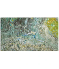Addison Chantille ACN588 Teal 1 ft. 8 in. x 2 ft. 6 in. Rectangle Rug