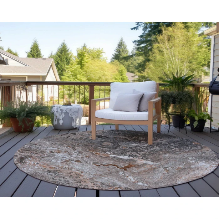 Chantille ACN588 Terracotta 8' x 8' Rug