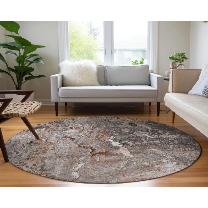 Chantille ACN588 Terracotta 8' x 8' Rug