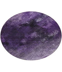 Addison Chantille ACN590 Purple 8 ft. x 8 ft. Round Rug