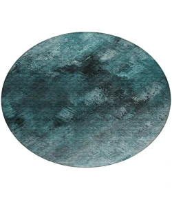 Addison Chantille ACN590 Teal 8 ft. x 8 ft. Round Rug