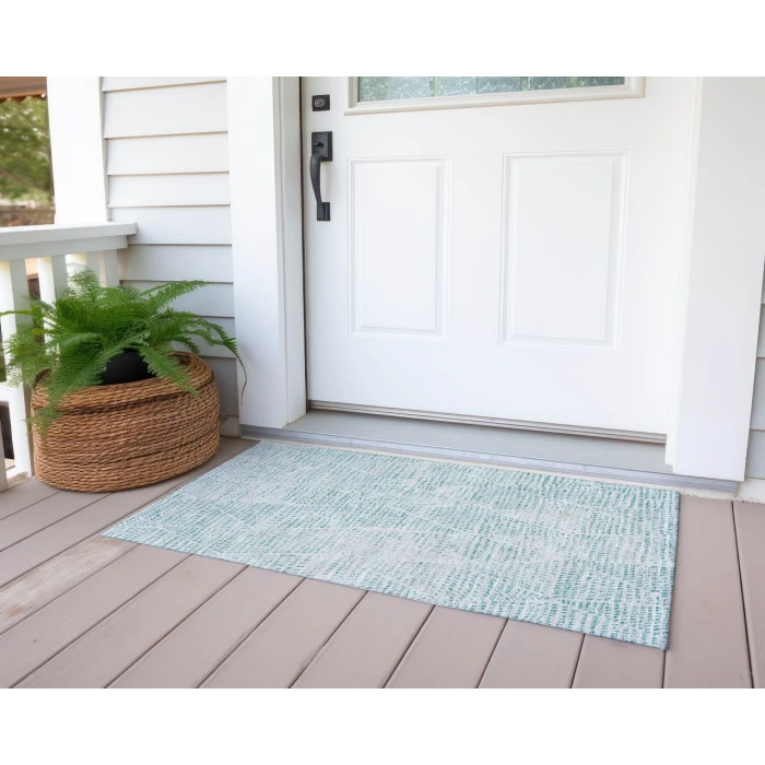 Chantille ACN591 Aqua 1'8" x 2'6" Rug