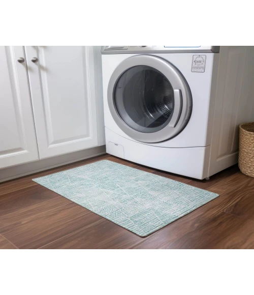 Chantille ACN591 Aqua 1'8" x 2'6" Rug