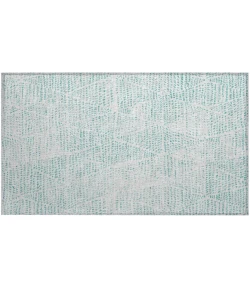 Addison Chantille ACN591 Aqua 1 ft. 8 in. x 2 ft. 6 in. Rectangle Rug