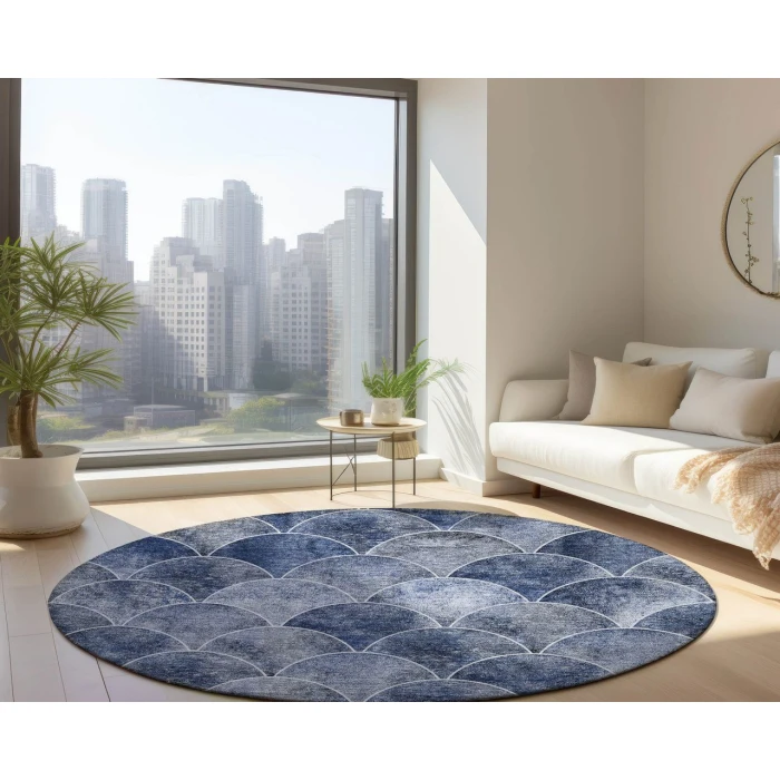 Chantille ACN594 Blue 8' x 8' Rug