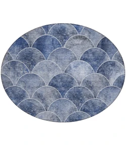 Addison Chantille ACN594 Blue 8 ft. x 8 ft. Round Rug