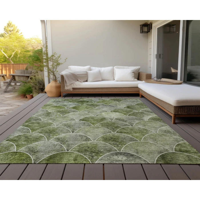 Chantille ACN594 Green 3' x 5' Rug