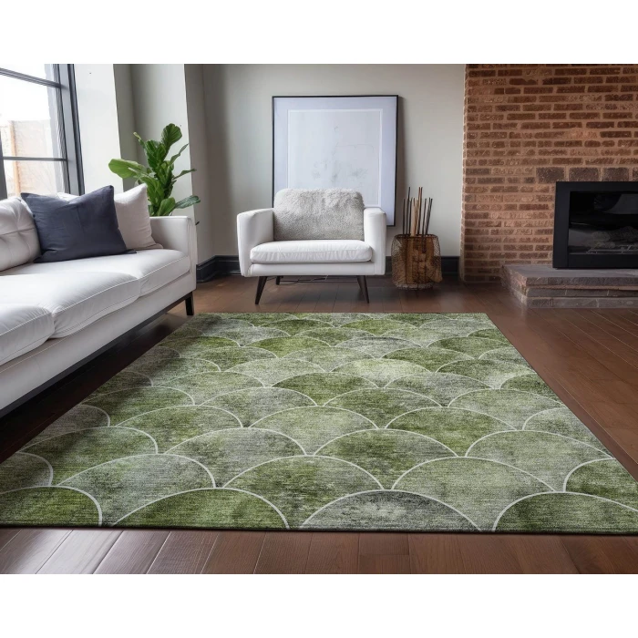 Chantille ACN594 Green 3' x 5' Rug