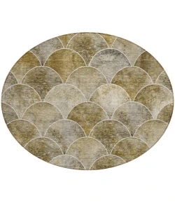 Addison Chantille ACN594 Taupe 8 ft. x 8 ft. Round Rug