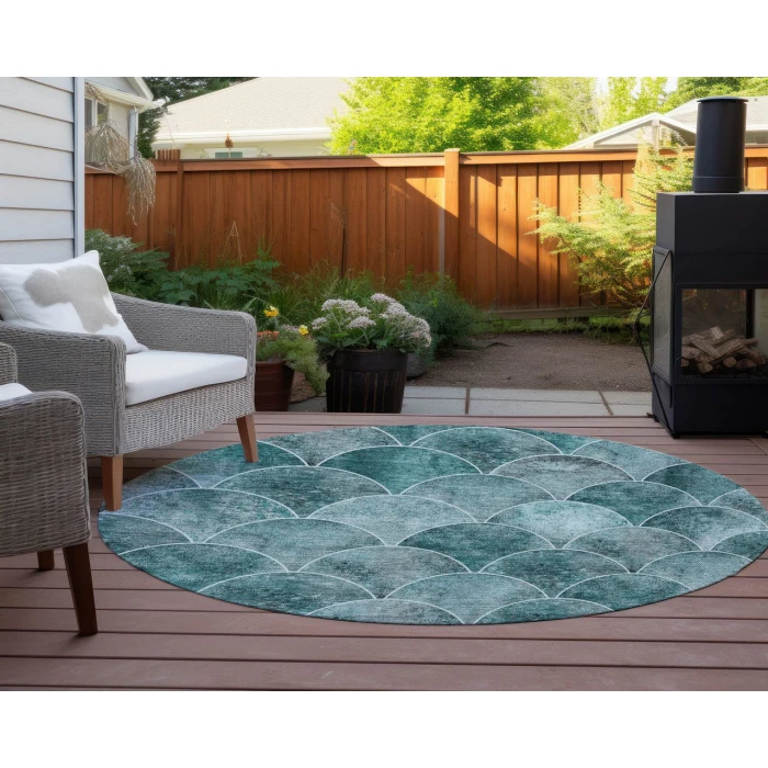 Chantille ACN594 Teal 8' x 8' Rug
