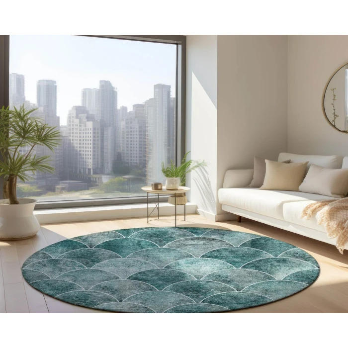 Chantille ACN594 Teal 8' x 8' Rug