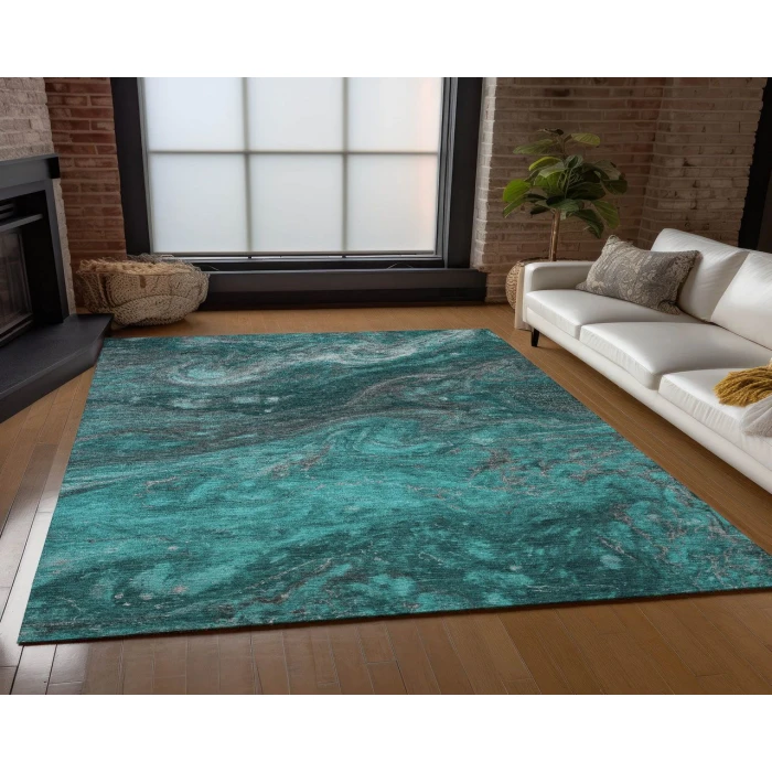 Chantille ACN599 Teal 2'6" x 3'10" Rug