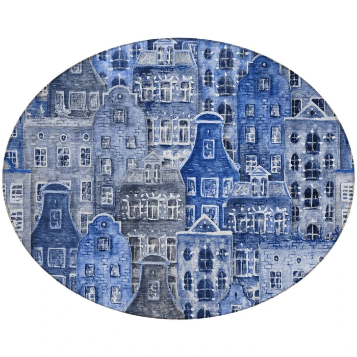 Chantille ACN600 Blue 8' x 8' Rug
