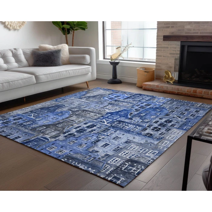 Chantille ACN600 Blue 10' x 14' Rug