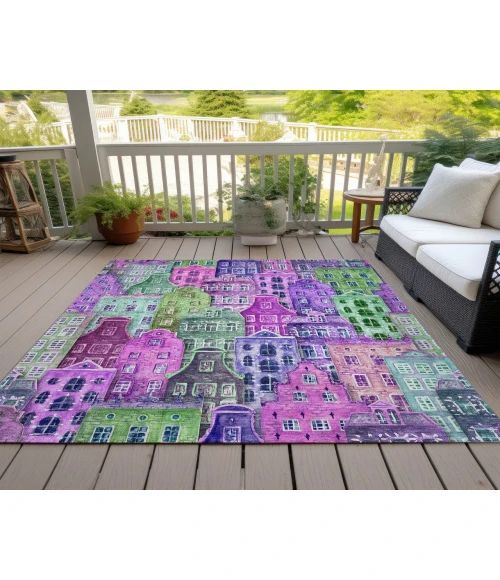Chantille ACN600 Purple 3' x 5' Rug