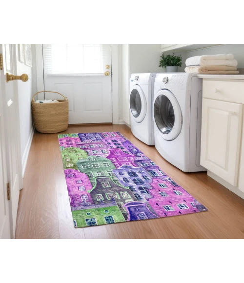Chantille ACN600 Purple 2'3" x 7'6" Rug
