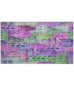 Addison Chantille ACN600 Purple 1 ft. 8 in. x 2 ft. 6 in. Rectangle Rug