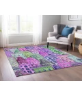 Chantille ACN600 Purple 3' x 5' Rug