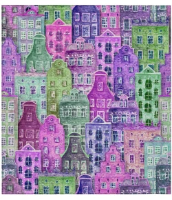 Addison Chantille ACN600 Purple 3 ft. x 5 ft. Rectangle Rug