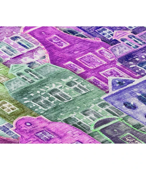 Chantille ACN600 Purple 3' x 5' Rug