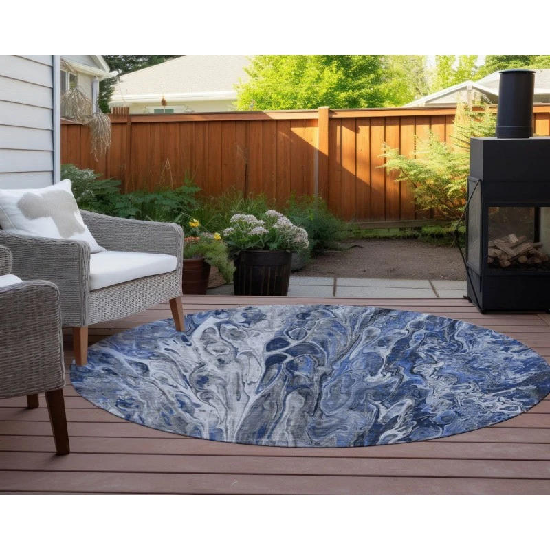 Chantille ACN602 Blue 8' x 8' Rug