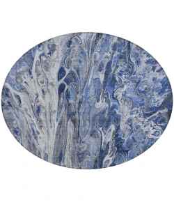 Addison Chantille ACN602 Blue 8 ft. x 8 ft. Round Rug